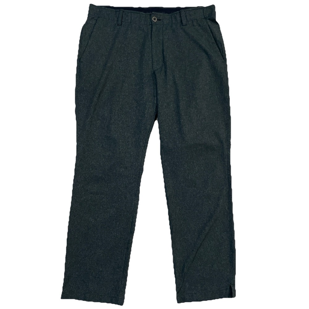 Under Armour Mens Pants 36x30 Gray Pockets Elastic Waist Breathable Lightweight